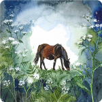 Podložka Horse and Cow Parsley 10*10 cm