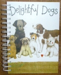 Zápisník spirálový - Delightful dogs, A5
