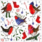 Podložka Festive Robins; 10*10 cm