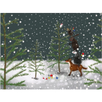 Prostírání korkové Decorating the Tree; 29*21,5 cm