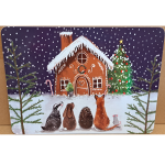 Prostírání korkové Gingerbread House; 29*21,5 cm