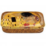 Dóza nízká Klimt - Polibek 10*6,2*2 cm